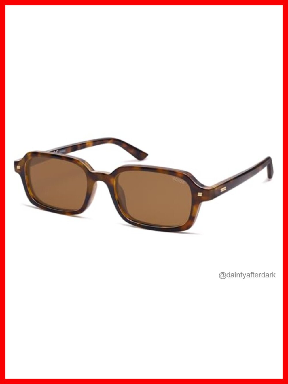 Trendy Rectangle Polarized Sunglasses Womens Mens Thin Slim Square Sunnies